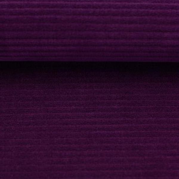 Swafing Cord Jutta Querrippe Aubergine